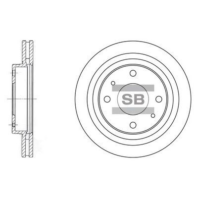 HiQ Front Brake Rotors Set SD1045