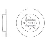HiQ Rear Brake Rotors Set SD1017