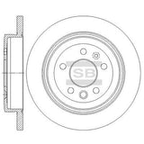 HiQ Rear Brake Rotors Set SD5335