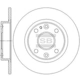 HiQ Rear Brake Rotors Set SD4446
