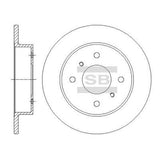 HiQ Rear Brake Rotors Set SD4236