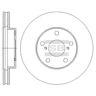 HiQ Front Brake Rotors Set SD4050
