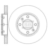 HiQ Front Brake Rotors Set SD6102