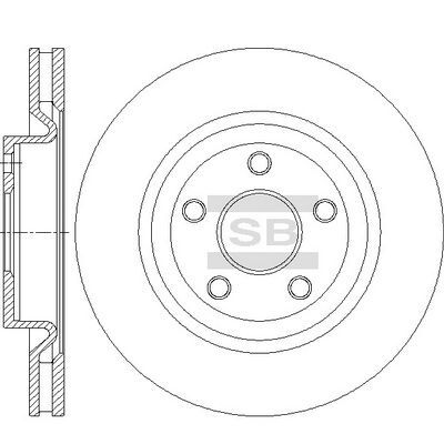 HiQ Front Brake Rotors Set SD5516