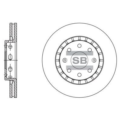 HiQ Front Brake Rotors Set SD3056