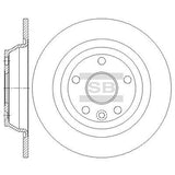 HiQ Rear Brake Rotors Set SD5314