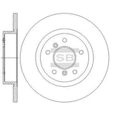 HiQ Rear Brake Rotors Set SD4252