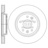 HiQ Front Brake Rotors Set SD4251