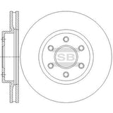 HiQ Front Brake Rotors Set SD4226