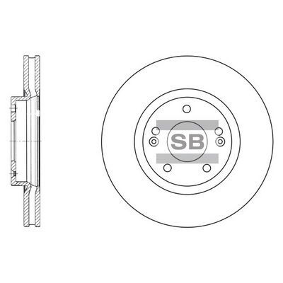 HiQ Front Brake Rotors Set SD1055