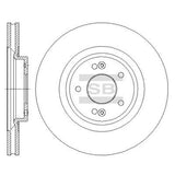 HiQ Front Brake Rotors Set SD1091