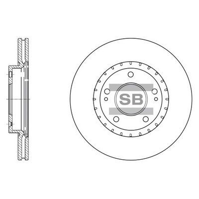 HiQ Front Brake Rotors Set SD1071