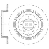 HiQ Rear Brake Rotors Set SD1151