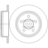 HiQ Rear Brake Rotors Set SD7003