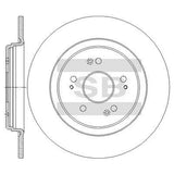 HiQ Rear Brake Rotors Set SD4169