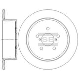 HiQ Rear Brake Rotors Set SD4705