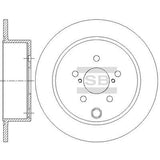 HiQ Rear Brake Rotors Set SD4708