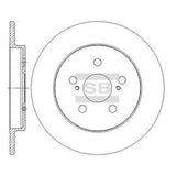 HiQ Rear Brake Rotors Set SD4060