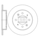 HiQ Rear Brake Rotors Set SD2041
