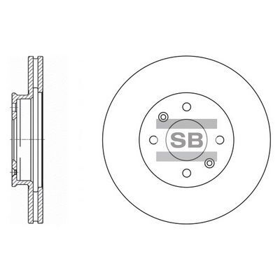 HiQ Front Brake Rotors Set SD2028