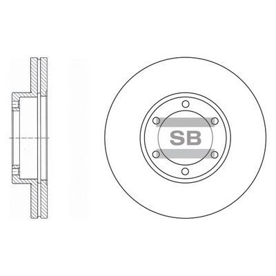 HiQ Front Brake Rotors Set SD2027