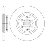 HiQ Front Brake Rotors Set SD1075