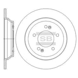 HiQ Rear Brake Rotors Set SD2068