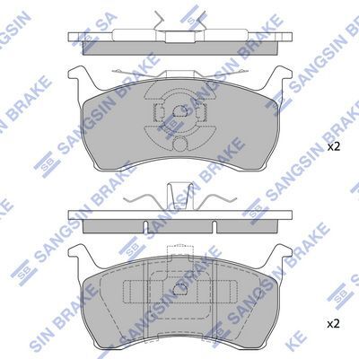 HiQ Rear Brake Pads Set SP1213