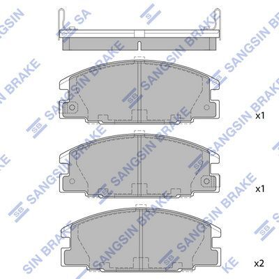 HiQ Front Brake Pads Set SP2010