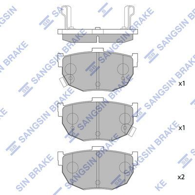 HiQ Rear Brake Pads Set SP1062