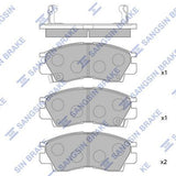 HiQ Front Brake Pads Set SP1046-F