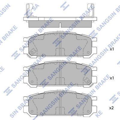 HiQ Rear Brake Pads Set SP1537