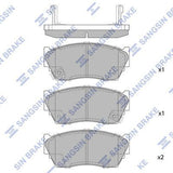 HiQ Front Brake Pads Set SP1489