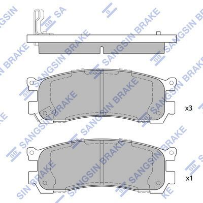 HiQ Rear Brake Pads Set SP1528