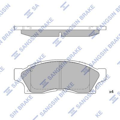 HiQ Front Brake Pads Set SP1465