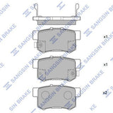 HiQ Rear Brake Pads Set SP1076-R