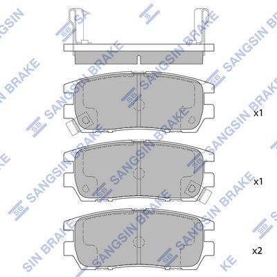 HiQ Rear Brake Pads Set SP1538