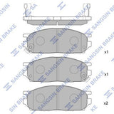 HiQ Front Brake Pads Set SP2105-F