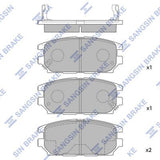 HiQ Rear Brake Pads Set SP1069