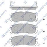 HiQ Rear Brake Pads Set SP1046-R