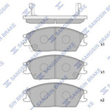 HiQ Front Brake Pads Set SP1047