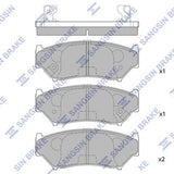HiQ Front Brake Pads Set SP1584