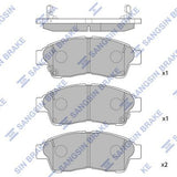 HiQ Front Brake Pads Set SP1110