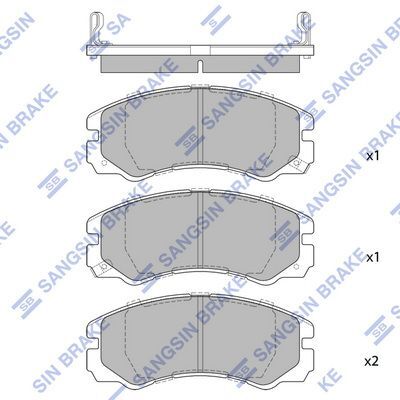 HiQ Front Brake Pads Set SP1267