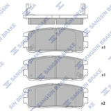 HiQ Rear Brake Pads Set SP2089