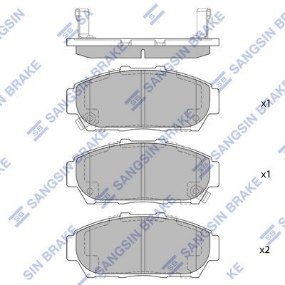 HiQ Front Brake Pads Set SP1266