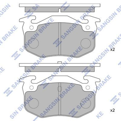 HiQ Rear Brake Pads Set SP1242