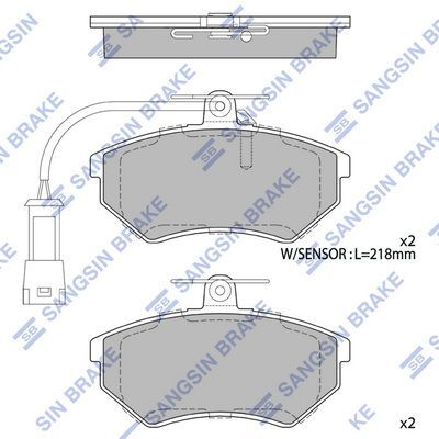 HiQ Front Brake Pads Set SP2005