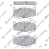 HiQ Front Brake Pads Set SP1222