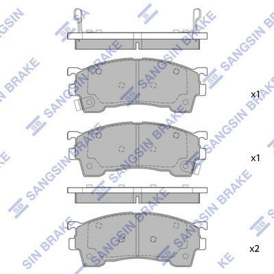 HiQ Front Brake Pads Set SP2018